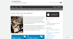 Desktop Screenshot of colorcritical.wordpress.com