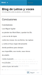 Mobile Screenshot of letrasyvoces.wordpress.com