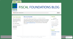 Desktop Screenshot of fiscalfoundations.wordpress.com