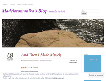Tablet Screenshot of madeinromanika.wordpress.com