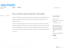 Tablet Screenshot of jakeparkin.wordpress.com