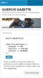 Mobile Screenshot of guerciogazette.wordpress.com