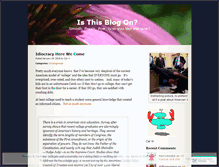 Tablet Screenshot of isthisblogon.wordpress.com