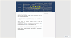 Desktop Screenshot of clefnotes.wordpress.com