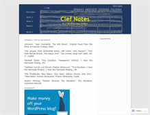 Tablet Screenshot of clefnotes.wordpress.com