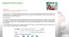 Desktop Screenshot of debateeducativo.wordpress.com