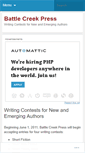 Mobile Screenshot of battlecreekpress.wordpress.com