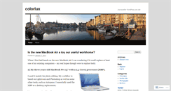 Desktop Screenshot of colorlux.wordpress.com