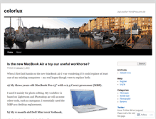 Tablet Screenshot of colorlux.wordpress.com
