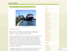 Tablet Screenshot of cruisenotes.wordpress.com