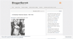 Desktop Screenshot of bloggerbarrett.wordpress.com