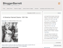 Tablet Screenshot of bloggerbarrett.wordpress.com