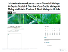 Tablet Screenshot of khairulnaim.wordpress.com