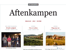 Tablet Screenshot of aftenkampen.wordpress.com