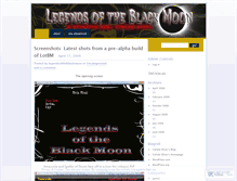 Tablet Screenshot of legendsoftheblackmoon.wordpress.com