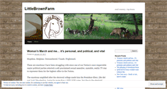 Desktop Screenshot of littlebrownfarm.wordpress.com