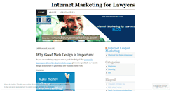 Desktop Screenshot of ilawyermarketing.wordpress.com