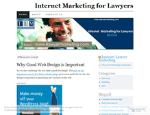 Tablet Screenshot of ilawyermarketing.wordpress.com