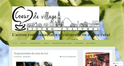 Desktop Screenshot of coeurdevillage.wordpress.com