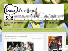 Tablet Screenshot of coeurdevillage.wordpress.com