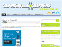 Tablet Screenshot of clarksvilleclippers.wordpress.com