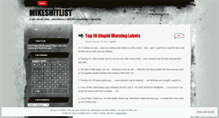 Desktop Screenshot of mikeshitlist.wordpress.com