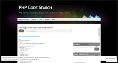 Desktop Screenshot of phpcodesearch.wordpress.com