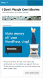 Mobile Screenshot of idontwatchcoolmovies.wordpress.com