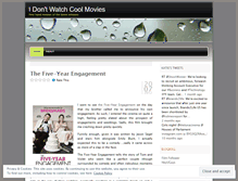 Tablet Screenshot of idontwatchcoolmovies.wordpress.com