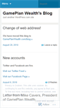 Mobile Screenshot of gameplanwealth.wordpress.com