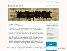 Tablet Screenshot of emilymaybe.wordpress.com