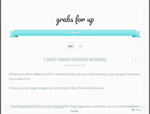 Tablet Screenshot of grabsforup.wordpress.com