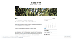Desktop Screenshot of inthisroom.wordpress.com