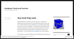 Desktop Screenshot of geobytestravelandtourism.wordpress.com