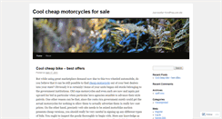 Desktop Screenshot of cheapmotorcycle251.wordpress.com