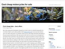 Tablet Screenshot of cheapmotorcycle251.wordpress.com
