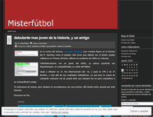 Tablet Screenshot of misterfutbol.wordpress.com