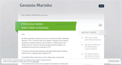 Desktop Screenshot of geonisiomarinho.wordpress.com