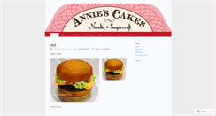 Desktop Screenshot of anniescakes.wordpress.com