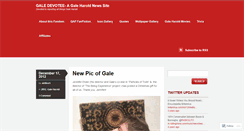 Desktop Screenshot of galedevotee.wordpress.com