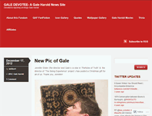 Tablet Screenshot of galedevotee.wordpress.com