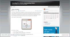 Desktop Screenshot of programmingtolearn.wordpress.com