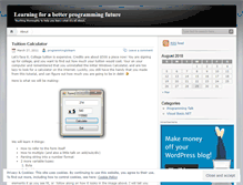 Tablet Screenshot of programmingtolearn.wordpress.com