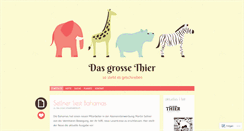 Desktop Screenshot of dasgrossethier.wordpress.com