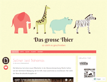 Tablet Screenshot of dasgrossethier.wordpress.com