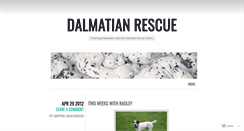 Desktop Screenshot of dalmatianrescue.wordpress.com