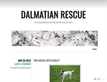 Tablet Screenshot of dalmatianrescue.wordpress.com