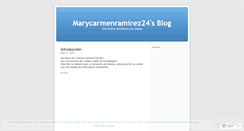 Desktop Screenshot of marycarmenramirez24.wordpress.com
