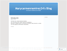 Tablet Screenshot of marycarmenramirez24.wordpress.com