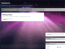 Tablet Screenshot of iheartannie.wordpress.com